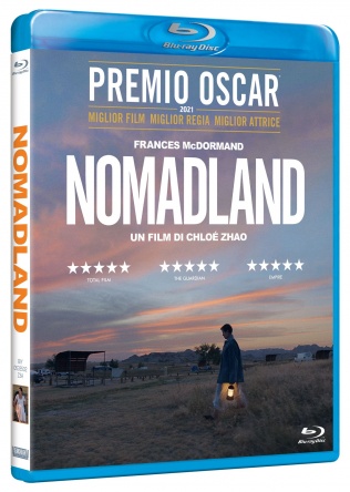 Locandina italiana DVD e BLU RAY Nomadland 
